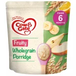 Cow & Gate Fruity Wholegrain Porridge 6m+ (125g) Best Before: 07.2026