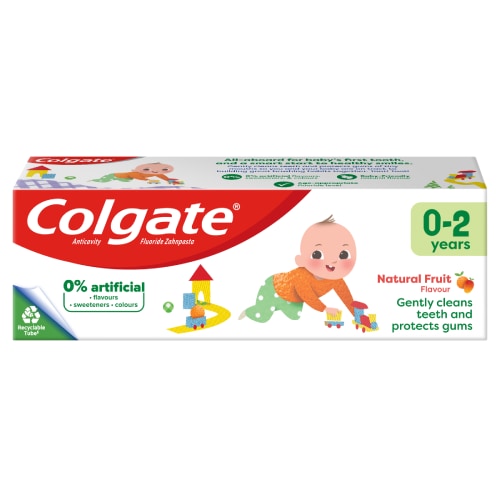 Colgate Kids Natural Fruit Baby Toothpaste 0-2 Years 50ml