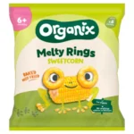Organix Melty Sweetcorn Rings Organic Baby Finger Food Snack 20g