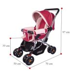 Farlin Baby Stroller - Pink - Image 3