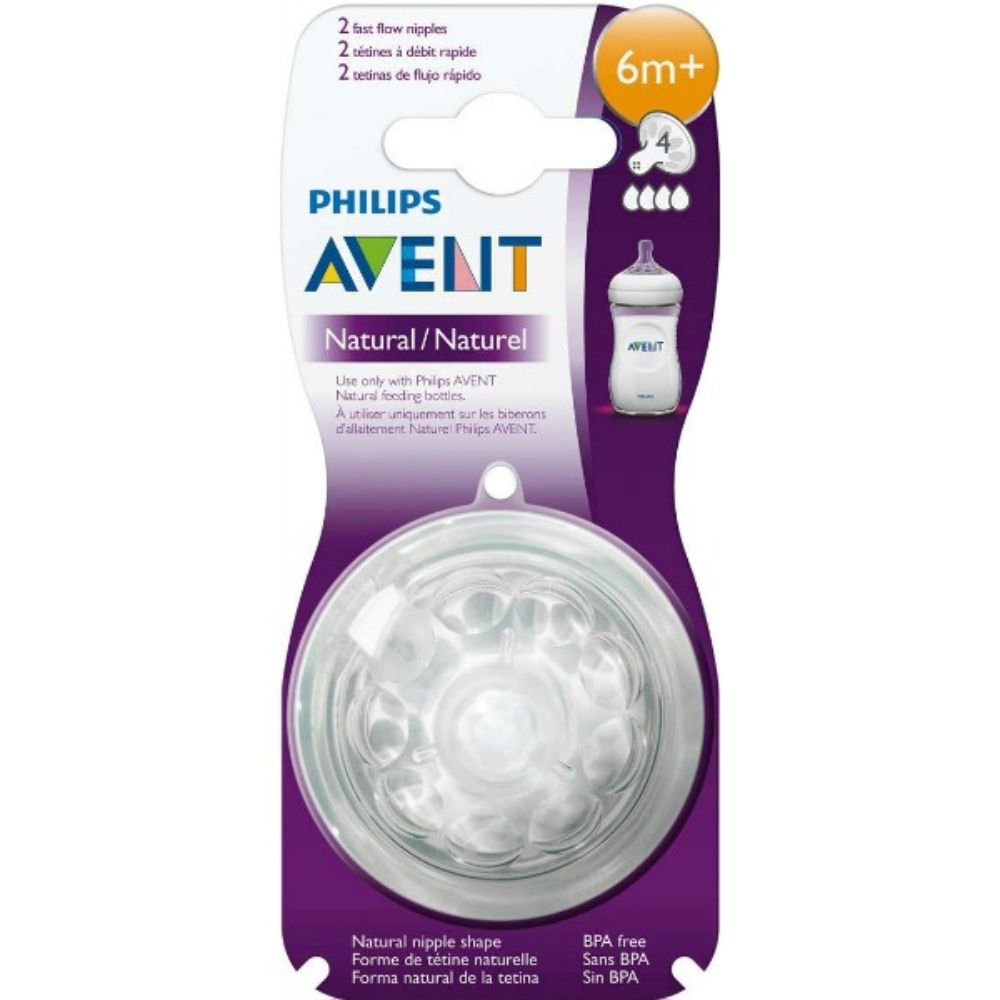 Philips Avent Natural Teat - 6M+ (2pcs)