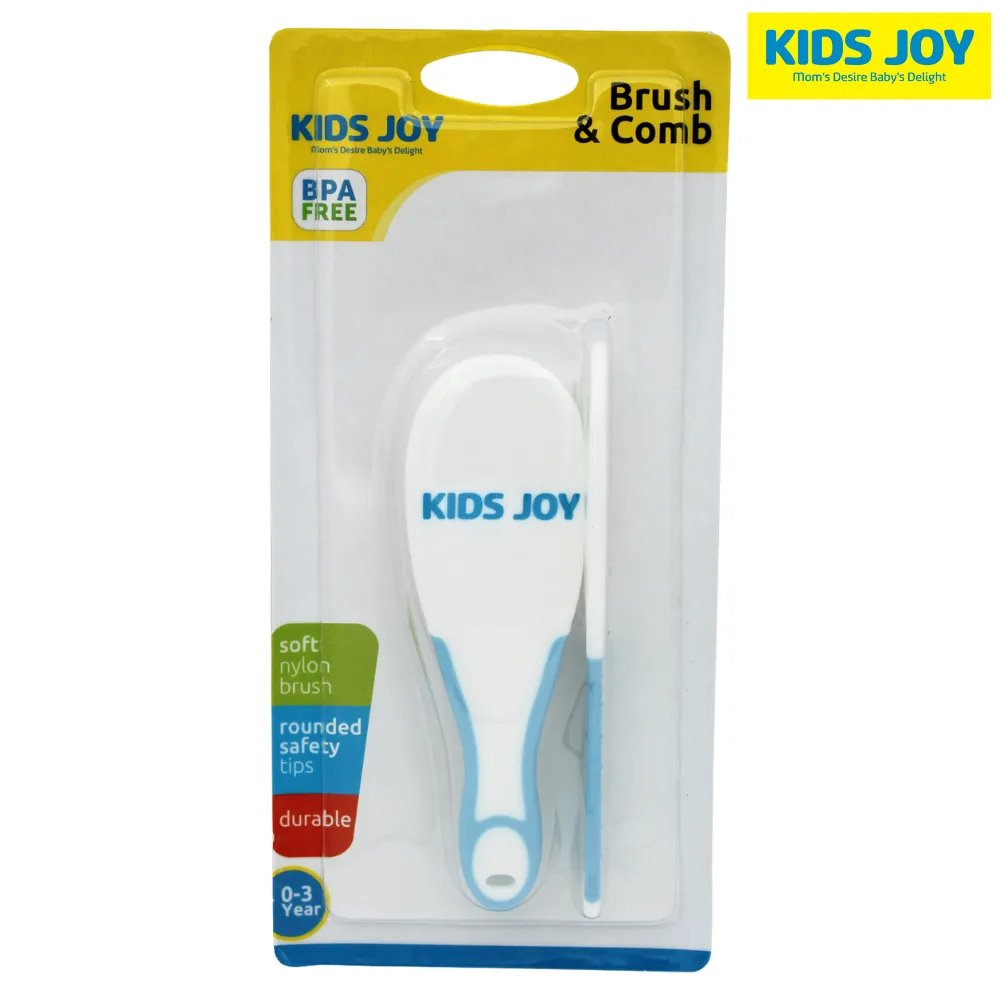 Kids Joy Baby Brush & Comb - Blue