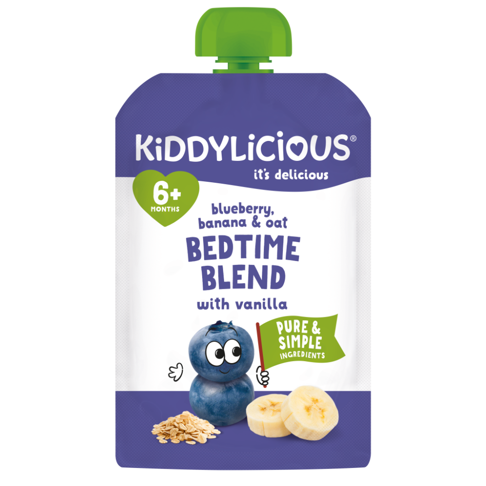 Kiddylicious Blueberry Banana & Oat 100g Puree