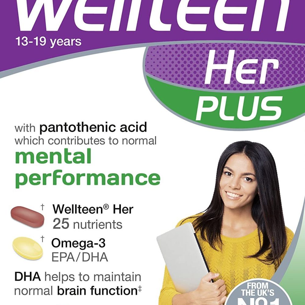 Vitabiotics Wellteen Her Plus – 56 Tablets/Capsules, 56 Count