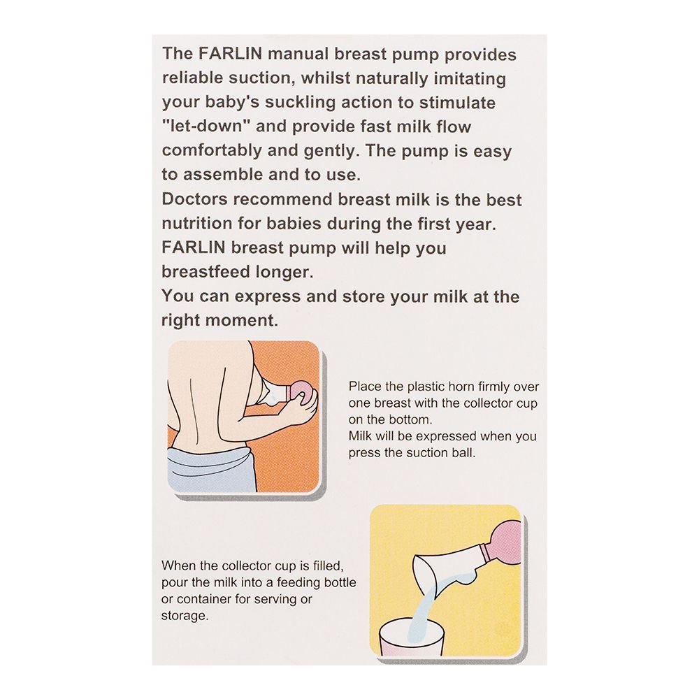 Farlin Lightweight Manual Breast Pump - BF-638P