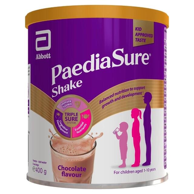 PaediaSure Shake, Chocolate Nutritional Supplement Powder, 1-10 Yrs 400g (UK IMPORTED)