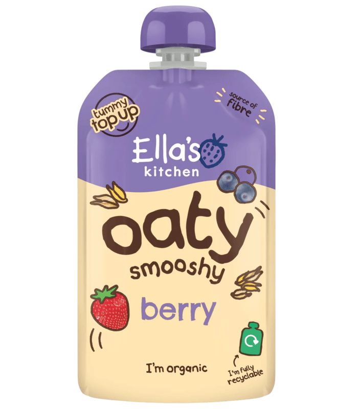 Ella's Kitchen Organic Oaty Berry Smoothie Food Pouch Multi 12m+ 90g (Singal pack)