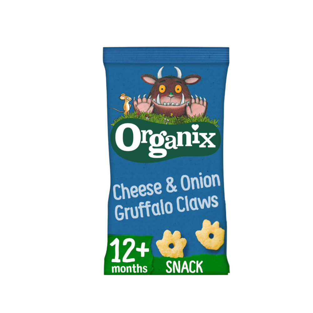 Organix Cheese & Onion Gruffalo Claws Toddler Snacks Multipack 12 months 15g