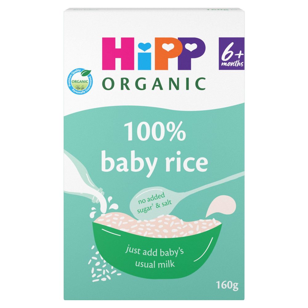Hipp Organic 100% Baby Rice 4+ Months 160g