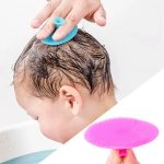 Newborn Silicone Brush for Baby Bath & Scalp Cleaning Infant Shampoo Massage Brush - Image 3