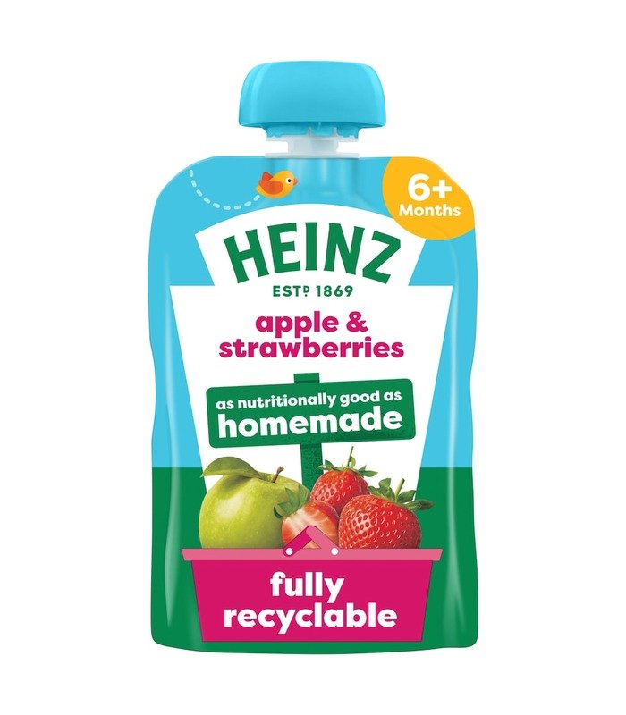 Heinz Apple & Strawberries puree 100g