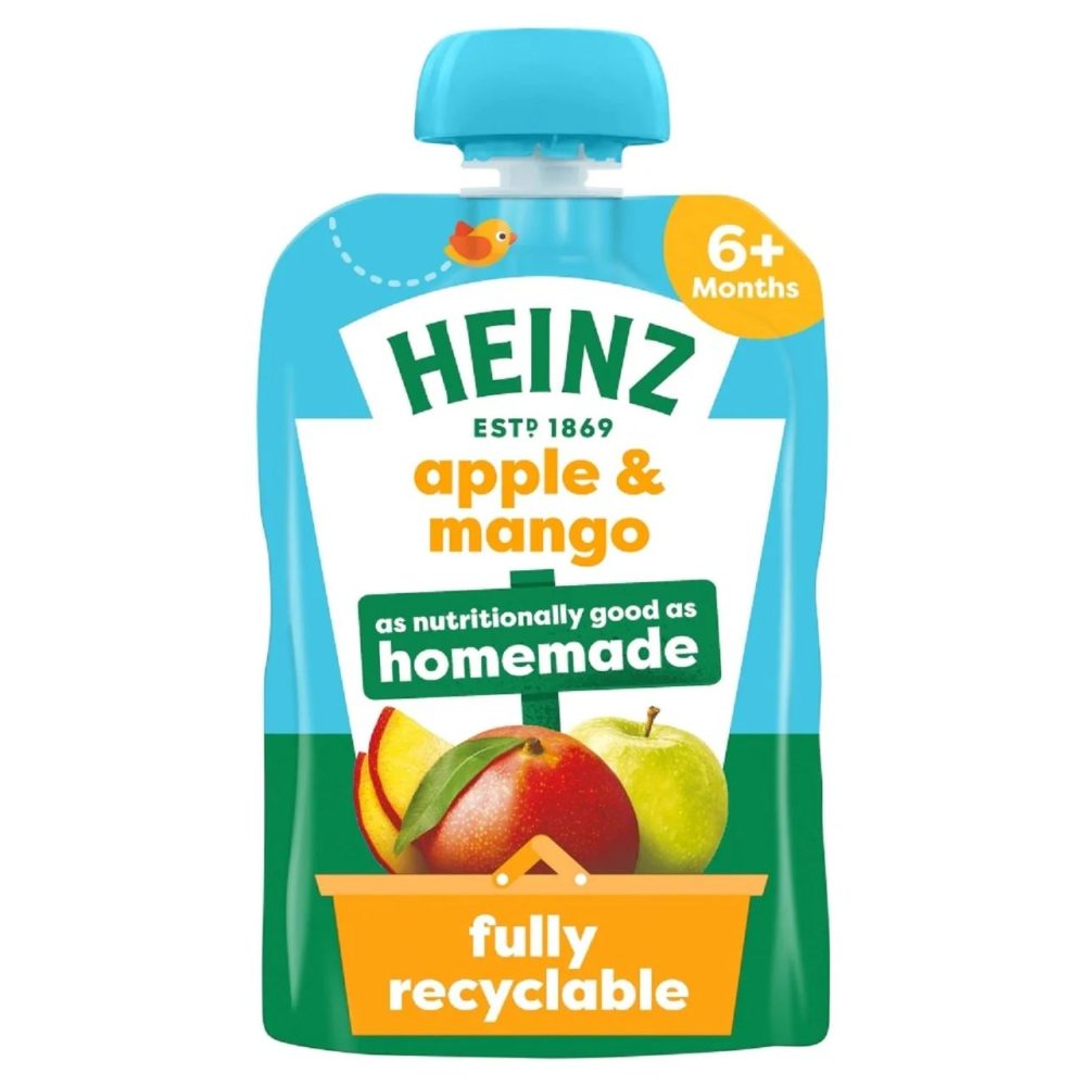 Heinz Apple & Mango Baby Food Fruit Puree 100g