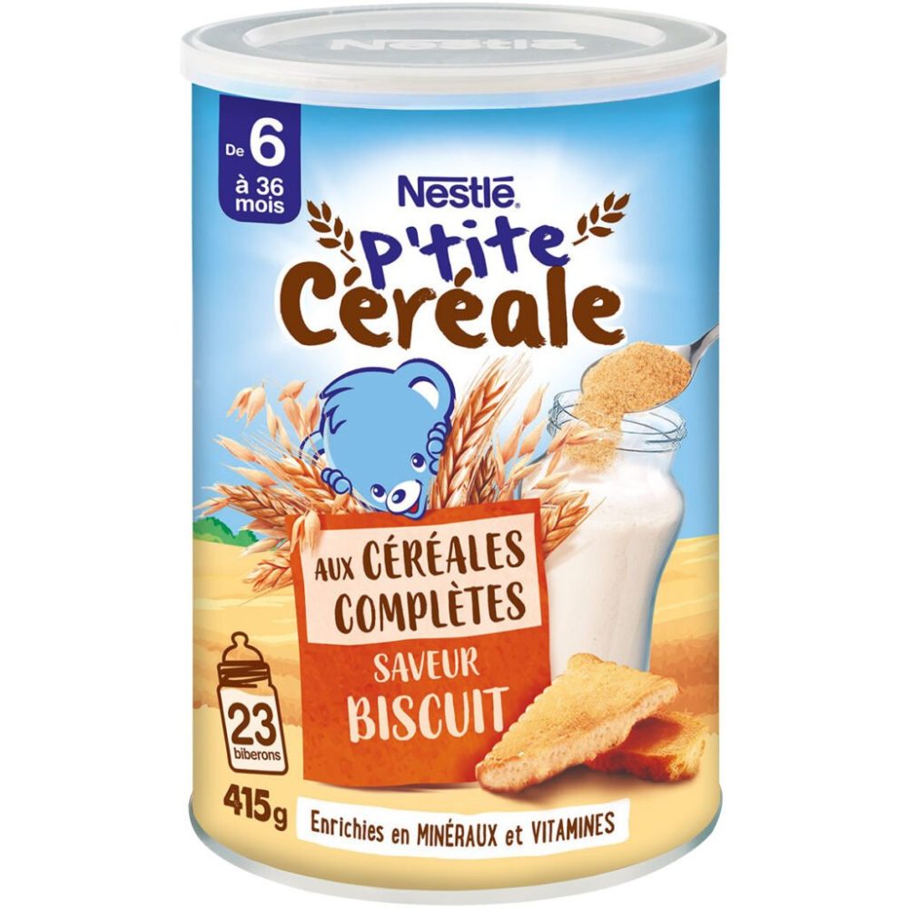 Nestle P’tite Céréale whole grain biscuit flavor 400g