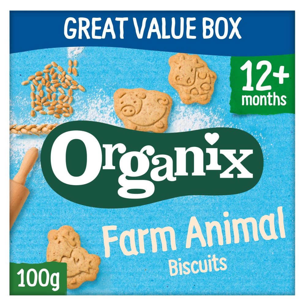 Organix 12 Months Farm Animal Biscuits 100G