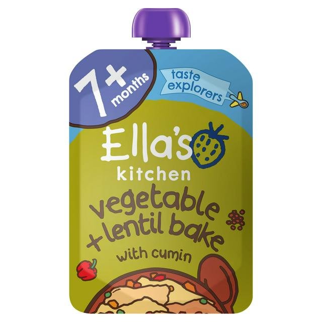 Ella's Kitchen Organic Vegetable and Lentil Bake Baby Pouch 7+ Months 130g