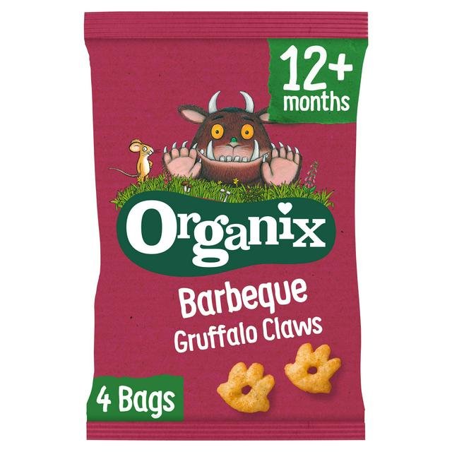 Organix BBQ Gruffalo Claws Toddler Snack Multipack 12 months+ 4x15g