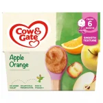 Cow & Gate Apple Orange & Acerola Baby Food Fruit Pot , 6+ Months, 4x100g