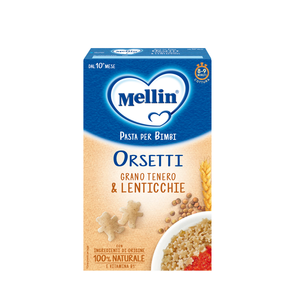 MELLIN ORSETTI WITH SOFT WHEAT AND LENTILS 280g