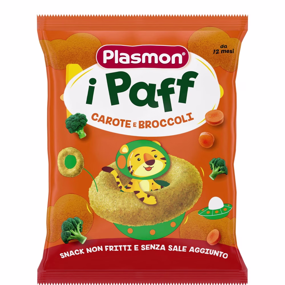 Plasmon Snack i Paff carrots and broccoli 15g