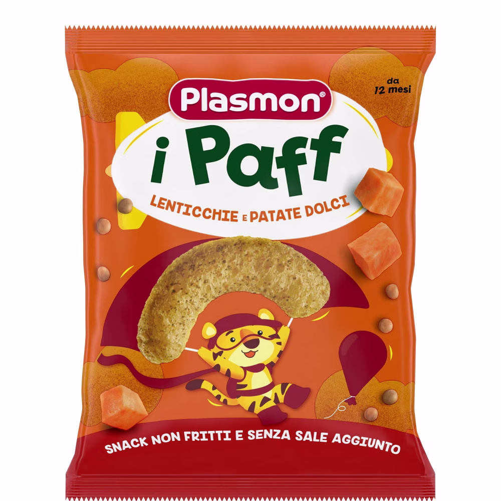 Plasmon Snack i Paff Lentils and Sweet Potatoes 15g