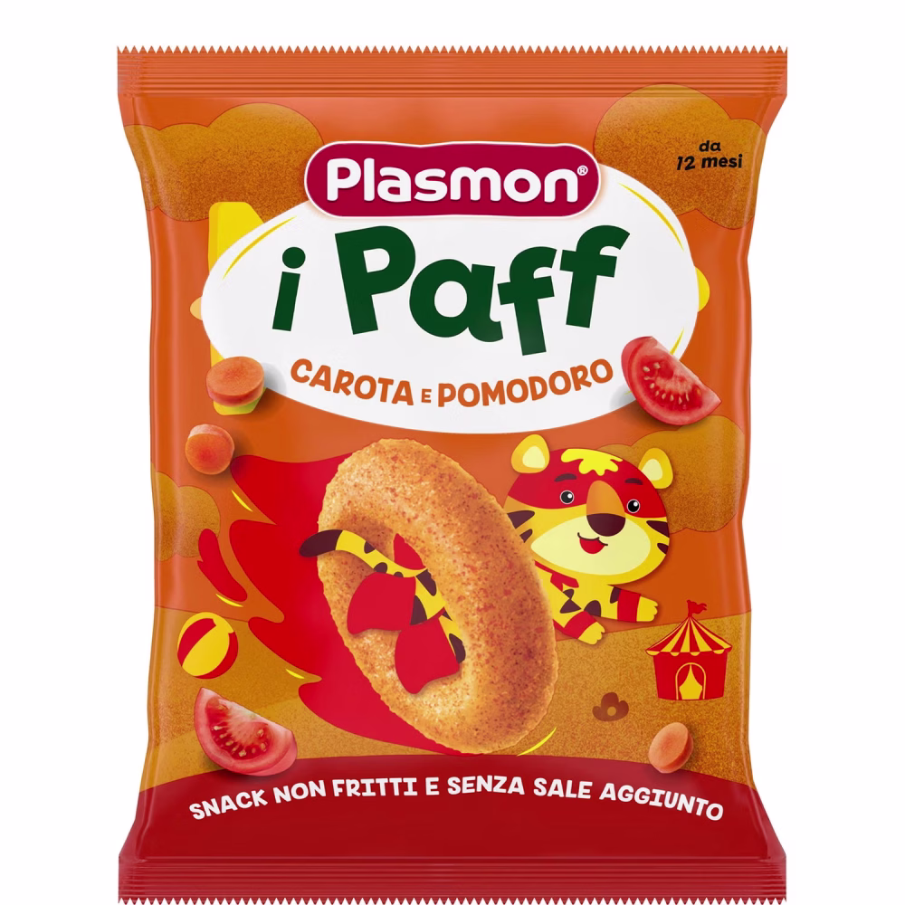Plasmon Snack i Paff Carrot and Tomato 15g