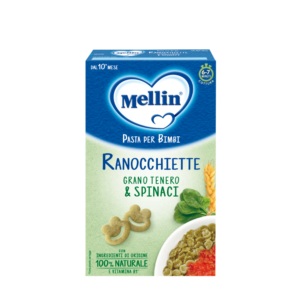 MELLIN RANOCCHIETTE WITH SOFT WHEAT AND SPINACH 280g