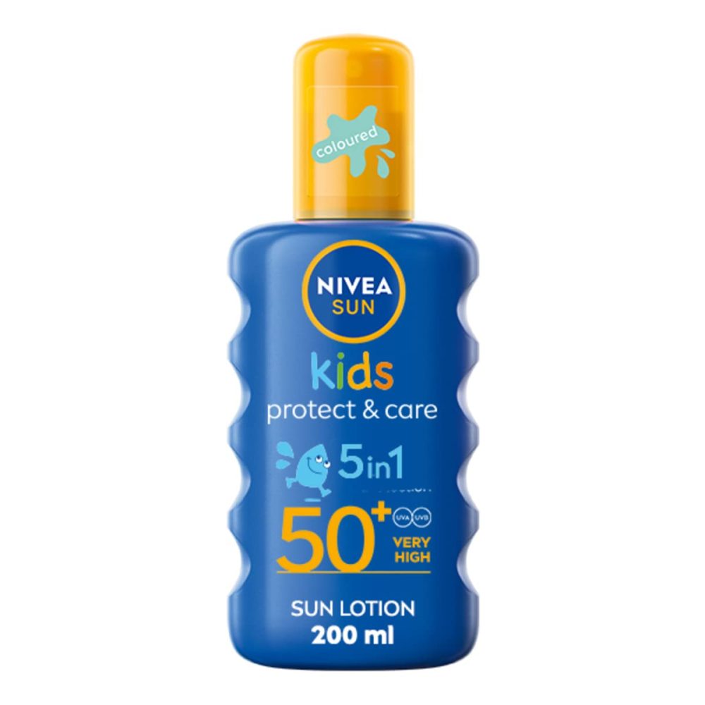 Nivea Sun Kids Protect & Care 5-In-1 Coloured Spray SPF50+ 200ml