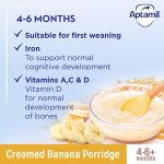 Aptamil Creamed Banana Porridge Baby Cereal 125g - Image 2
