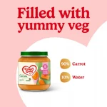 Cow & Gate Carrot Baby Food Snack Jar 6+ Months 125g - Image 2
