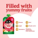 Cow & Gate Pouches Banana Apple Strawberry Kiwi 100g - Image 3