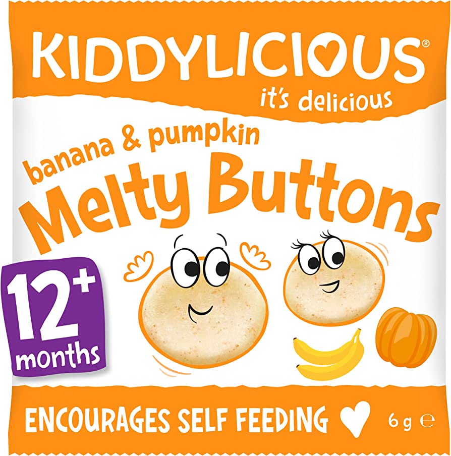 Kiddylicious Banana & Pumpkin Melty Buttons 6G