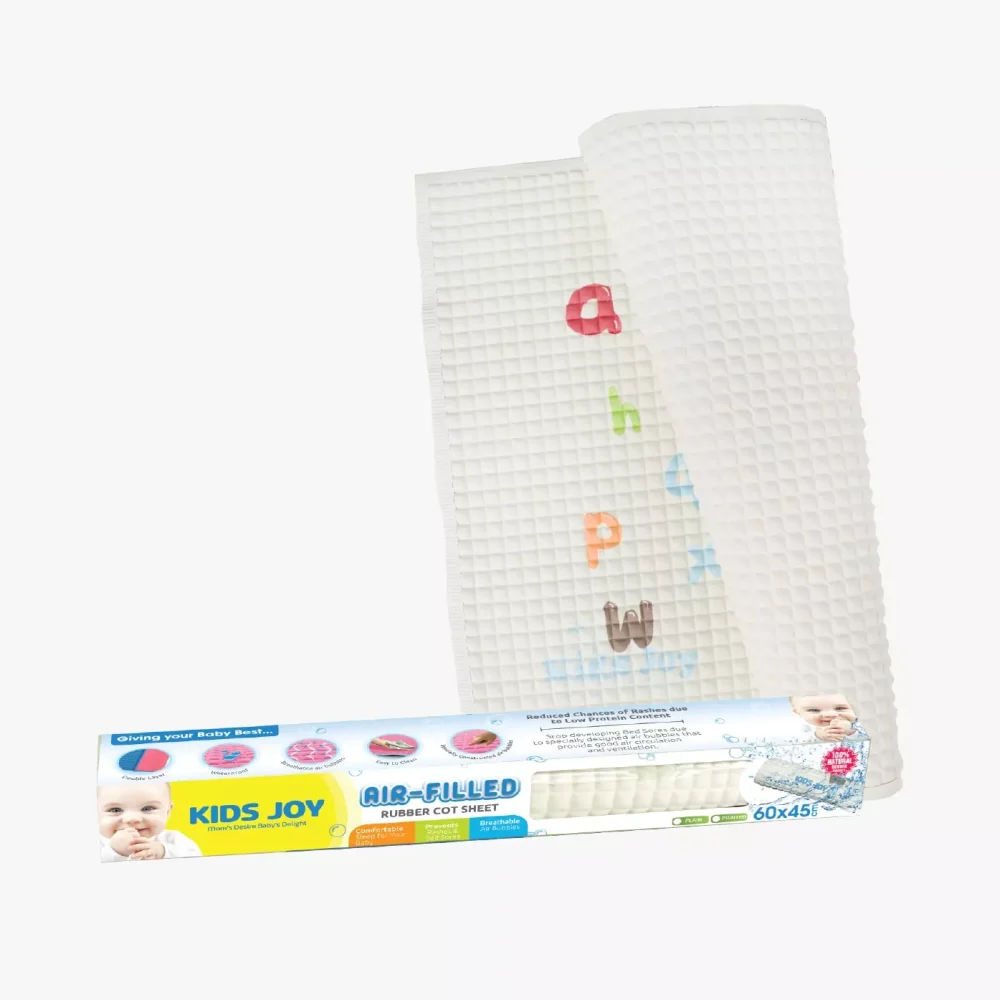 Kids Joy Airfilled Rubber Cot Sheet 60 X 45 Printed