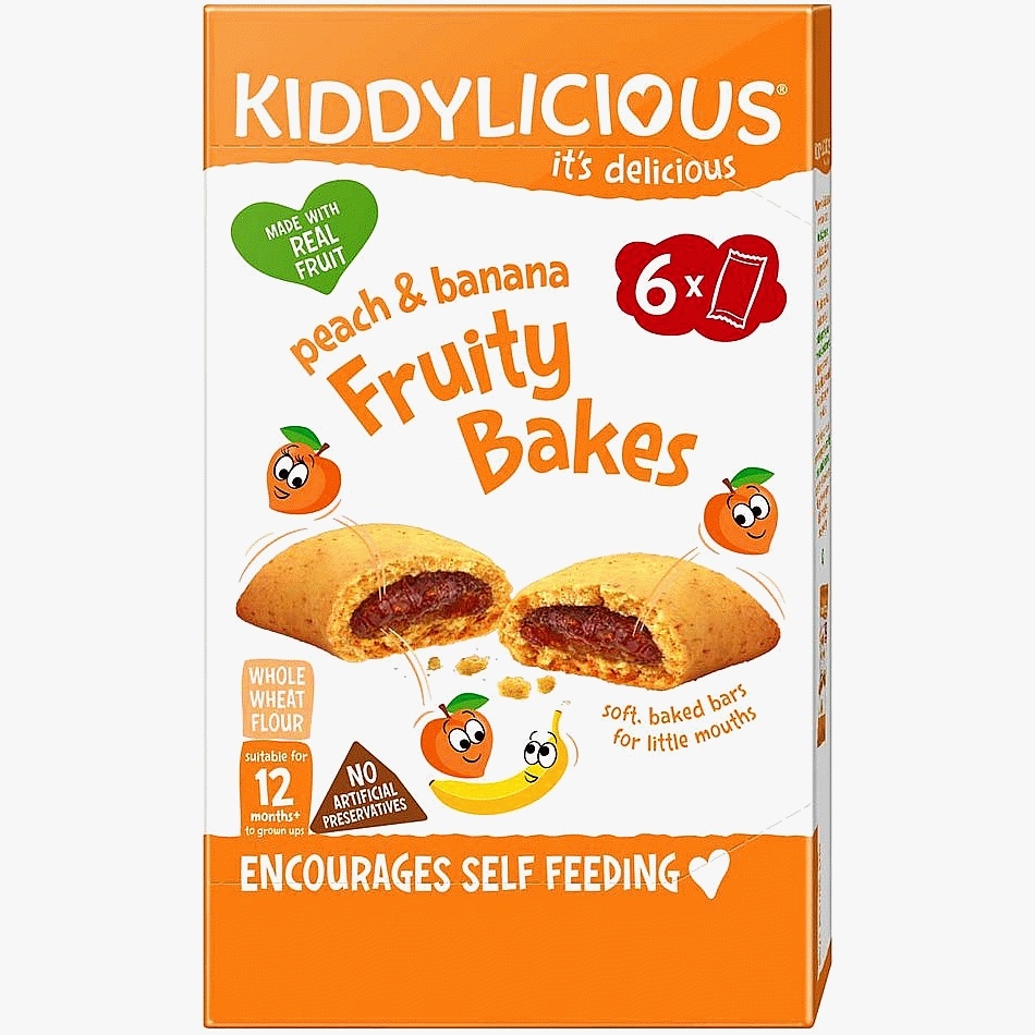 Kiddylicious Peach & Banana Fruity Bakes 132g