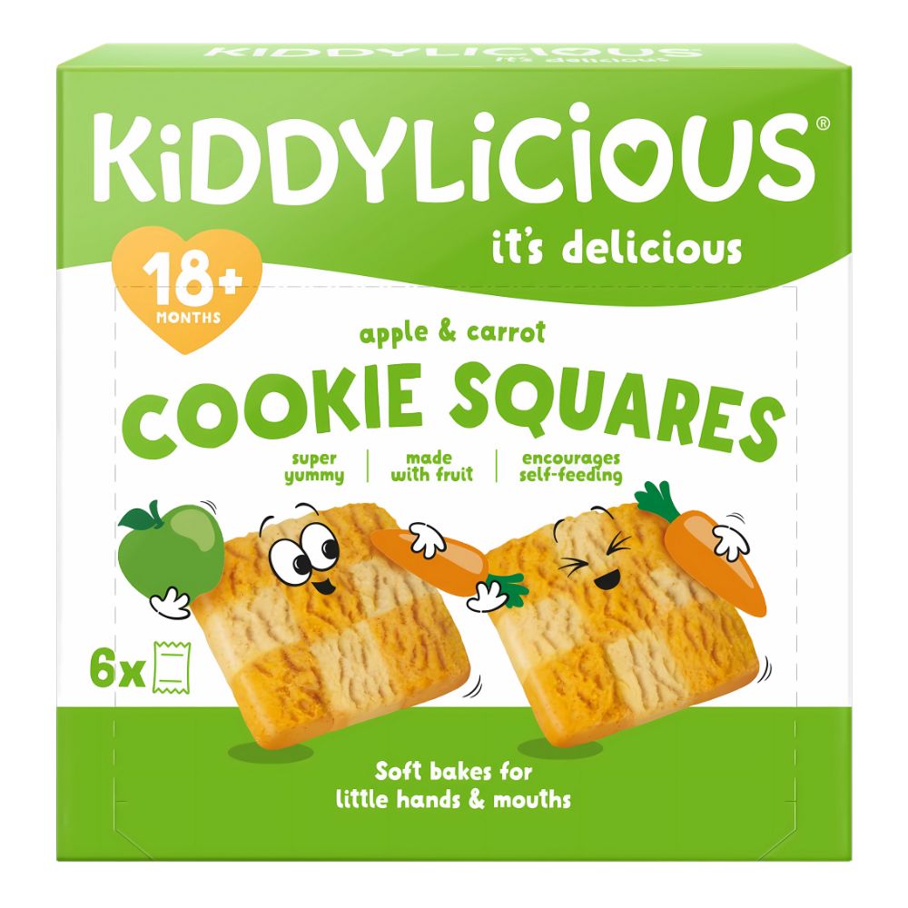 Kiddylicious Apple & Carrot Cookie Squares (18+ Months)