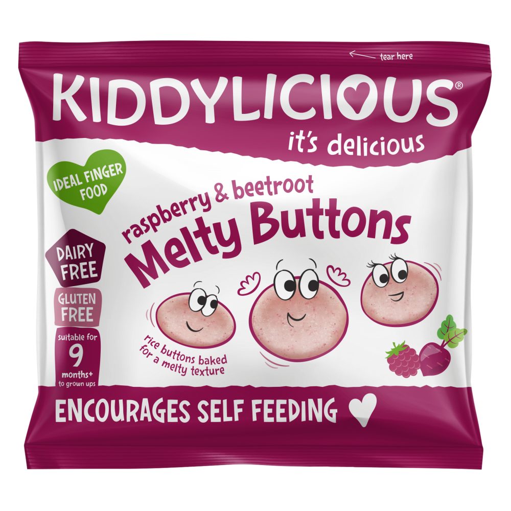 Kiddylicious Raspberry & Beetroot Melty Buttons 6g