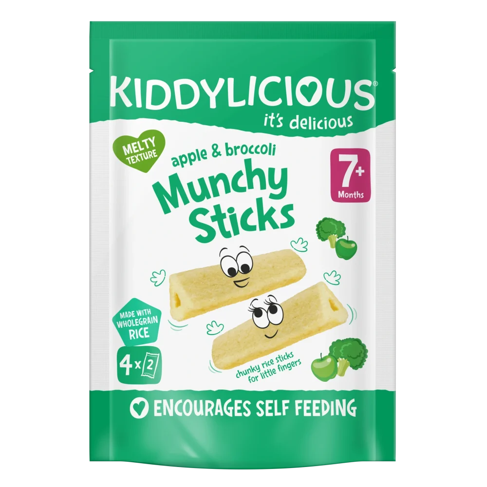 Kiddylicious Apple & Broccoli Munchy Sticks 7M+ 4G