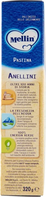 Mellin - Baby food pasta anellini 320g - Image 4
