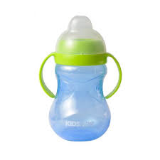 Kids Joy Soft Spout Cup with Handle-BLUE