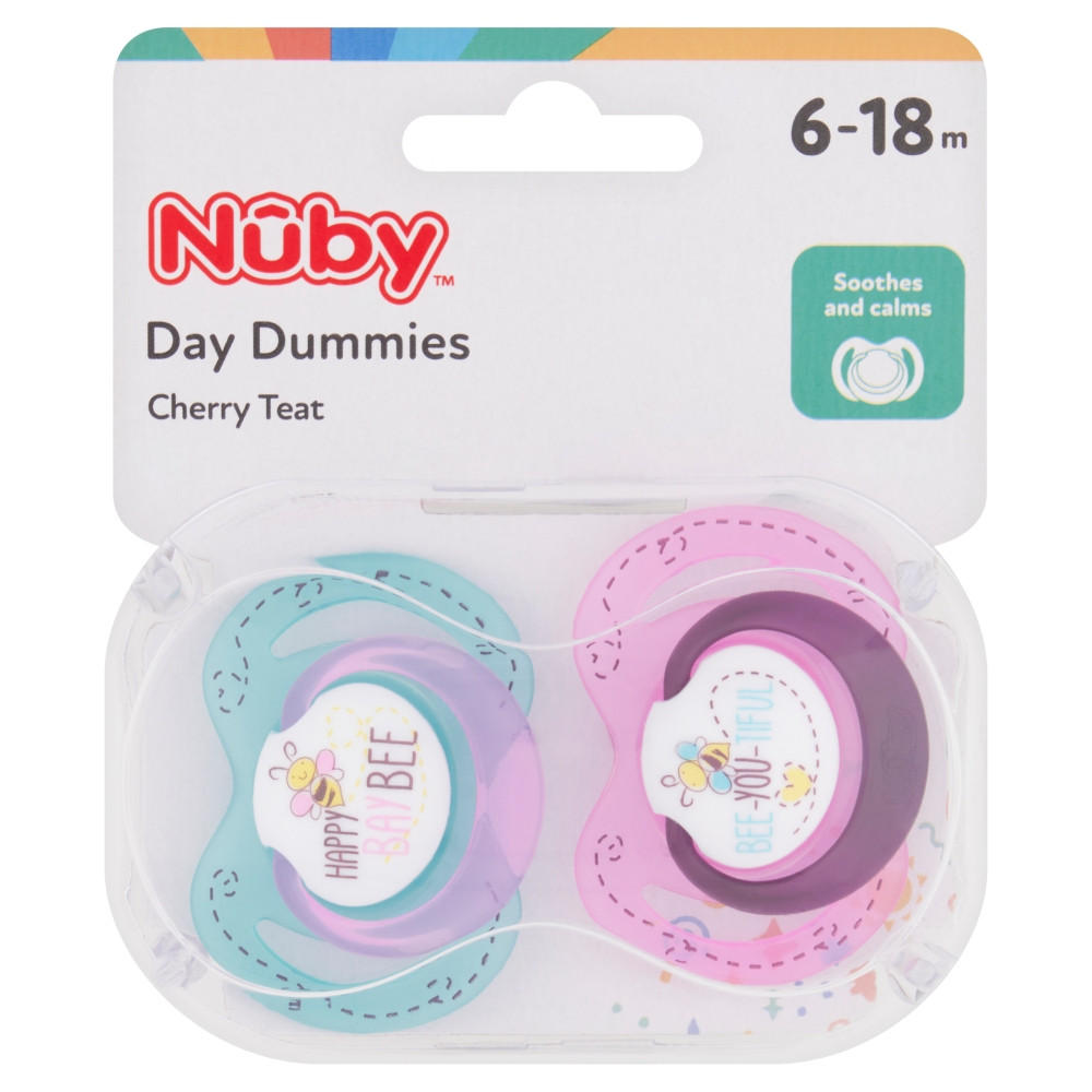Nûby Day Dummies Cherry Teat 6-18M