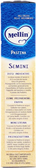 Mellin - Semini - pasta for children from the 5m+ 320 g - Image 4