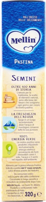 Mellin - Semini - pasta for children from the 5m+ 320 g - Image 2