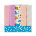Baby Receiving Blanket 5 Pack | GIRL DESIGN