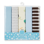 Baby Receiving Blanket 5 Pack | BOY DESIGN