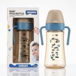 2 in 1 Baby Silicone Nipple Water Bottle 300ml - Image 2
