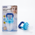 2 in 1 Baby Food/Fruit Feeder + Teether - Blue