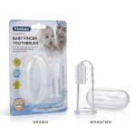 Baby Soft Silicone Finger Toothbrush with Case - White