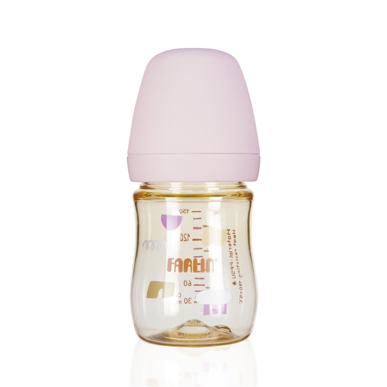 2026/05/1000110790.jpg PPSU Feeding Bottle_Grow With Colors Series_Swirly Cotton Candy_150ml - Image 1