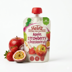 Heinz Apple Strawberry & Passionfruit Pouch 120g 8m+