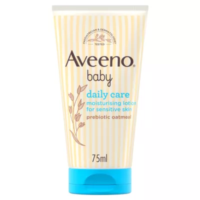 Aveeno Baby Daily Care Moisturising Lotion with Colloidal Oatmeal, For Sensitive Skin, 75ml