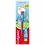 Colgate Kids 3-5 Years Bluey Extra Soft Manual Toothbrush 2 Pack